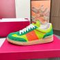 Valentino UPVILLAGE LOW TOP SNEAKER IN CRUST LEATHER AND NYLON