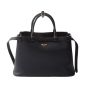 Prada Buckle medium leather handbag with double belt