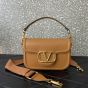 VALENTINO GARAVANI ALLTIME GRAINY CALFSKIN SHOULDER BAG