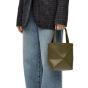 LOEWE Mini Puzzle Fold tote in shiny calfskin