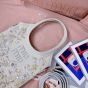 MIU MIU IVY embroidered gabardine bag
