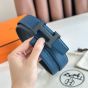 Hermès H belt buckle & Reversible leather strap 32 mm