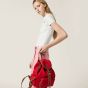 MIU MIU Canvas and leather backpack
