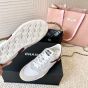 MIU MIU Gymnasium technical fabric and suede sneakers