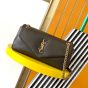 YSL Calypso small in plunged lambskin