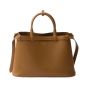 Prada Buckle medium leather handbag with double belt
