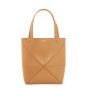 LOEWE Mini Puzzle Fold tote in shiny calfskin