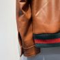 Gucci Leather bomber jacket