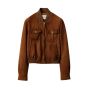 MIU MIU Waxed suede jacket