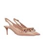 Valentino ROCKSTUD BOW SLINGBACK PATENT LEATHER PUMP