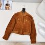 MIU MIU Waxed suede jacket