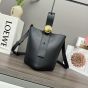 LOEWE Mini Pebble bucket in smooth calfskin