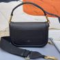 VALENTINO GARAVANI ALLTIME GRAINY CALFSKIN SHOULDER BAG