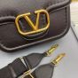 VALENTINO GARAVANI ALLTIME GRAINY CALFSKIN SHOULDER BAG
