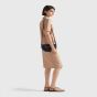 Prada Arqué leather shoulder bag with flap