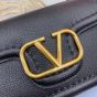 VALENTINO GARAVANI ALLTIME GRAINY CALFSKIN SHOULDER BAG