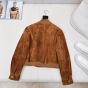 MIU MIU Waxed suede jacket