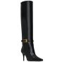 YSL LEE boots in glazed leather