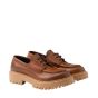 Prada Laced leather loafers