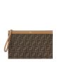 FENDI FF Jacquard Flat Pouch Medium