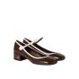 MIU MIU Two-tone patent leather Mary Jane pumps