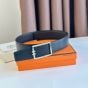 Hermès Tube H belt buckle & Reversible leather strap 38 mm