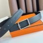 Hermès Tube H belt buckle & Reversible leather strap 38 mm