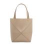 LOEWE Mini Puzzle Fold tote in shiny calfskin