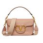 VALENTINO GARAVANI ALLTIME GRAINY CALFSKIN SHOULDER BAG