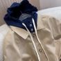 MIU MIU Panama cotton and technical pongé blouson jacket