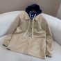 MIU MIU Panama cotton and technical pongé blouson jacket