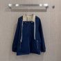 MIU MIU Panama cotton and technical pongé blouson jacket