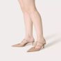 Valentino ROCKSTUD WISPY CALFSKIN MULE