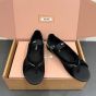 MIU MIU Gymnasium technical fabric thong ballerinas