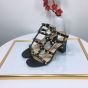 Valentino ROCKSTUD CALFSKIN ANKLE STRAP SANDAL