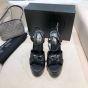 YSL BIANCA Platform sandals in smooth leather
