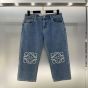 LOEWE Anagram cropped jeans in denim