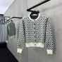 LV Monogram Brushed Knit Cardigan 