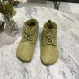 LOEWE Lago lace-up bootie in suede and shearling