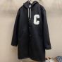 Celine college long parka in double-face wool