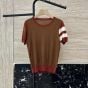 Hermès Cashmere "Garde-Robe Pop" short-sleeve sweater