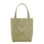 LOEWE Mini Puzzle Fold tote in shiny calfskin