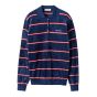 MIU MIU Striped viscose polo shirt