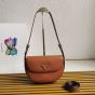 Prada Arqué leather shoulder bag with flap