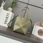 LOEWE Mini Puzzle Fold tote in shiny calfskin