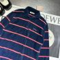 MIU MIU Striped viscose polo shirt