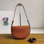Prada Arqué leather shoulder bag with flap