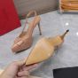 Valentino VLOGO SIGNATURE SLINGBACK PLATFORM PUMPS IN PATENT LEATHER 
