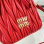 MIU MIU Matelassé nappa leather micro bag