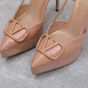 Valentino VLOGO SIGNATURE SLINGBACK PLATFORM PUMPS IN PATENT LEATHER 